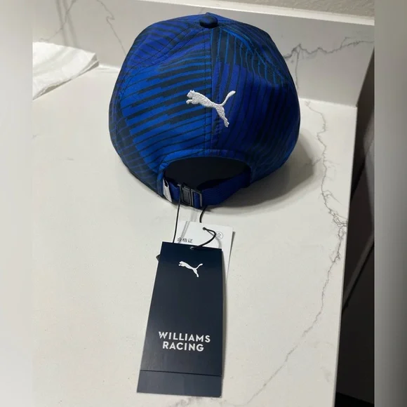 Atlassian Williams F1 Racing Blue and Black Adjustable Puma Hat - Picture 3 of 4